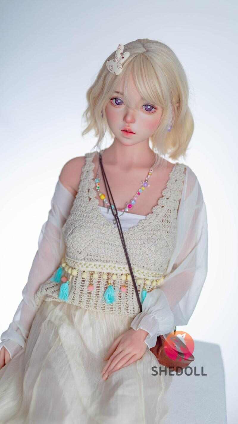 SHEDOLL ダダ 148cm｜Dカップ透かし編み妖精 · 雪肌金瞳・くびれ磁器ボディ｜植毛＆温感吸引機能｜オタク伴侶・引きこもり用ドール