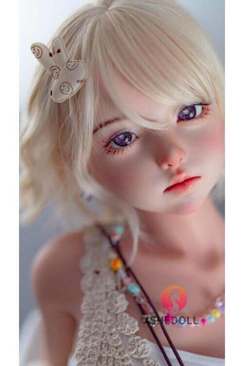 SHEDOLL 朵朵 148cm｜Dカップ｜輕透紗織仙子風｜雪肌金瞳‧纖腰瓷感｜仿真植毛+溫感夾吸｜二次元嬌妻・社恐陪伴娃娃