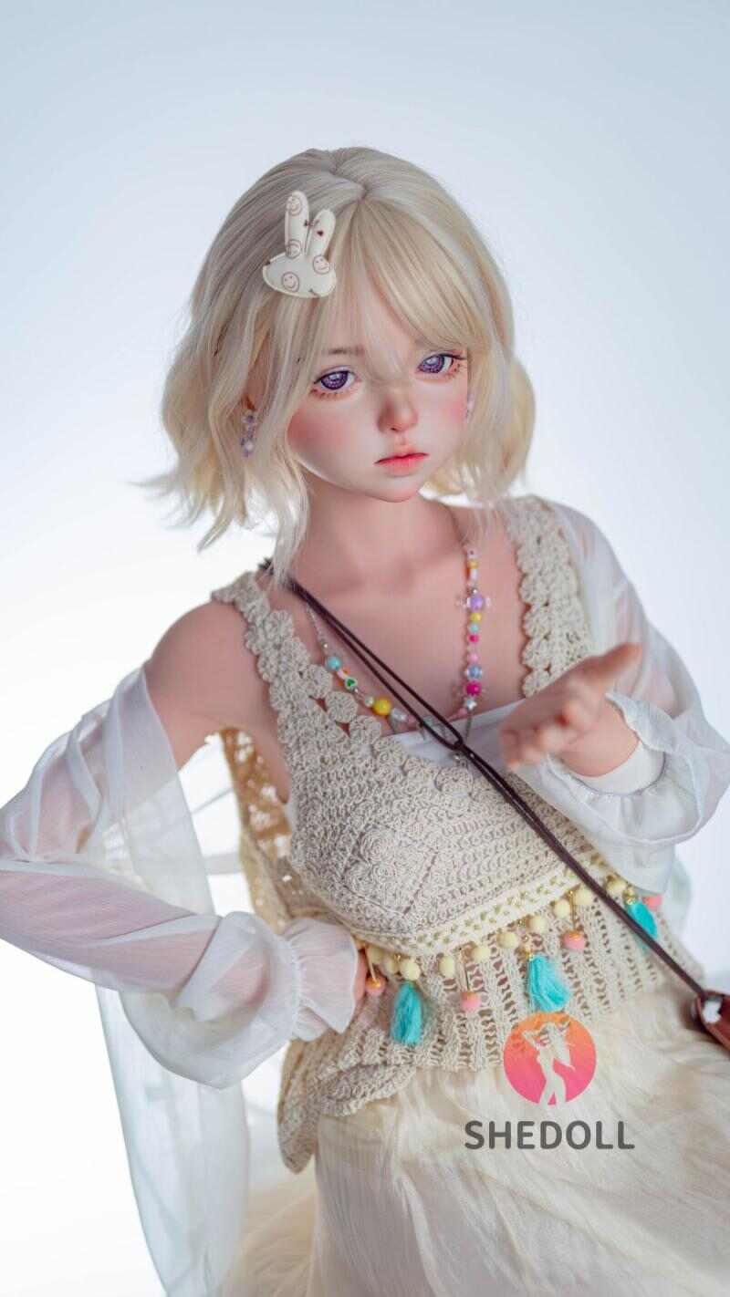 SHEDOLL ダダ 148cm｜Dカップ透かし編み妖精 · 雪肌金瞳・くびれ磁器ボディ｜植毛＆温感吸引機能｜オタク伴侶・引きこもり用ドール