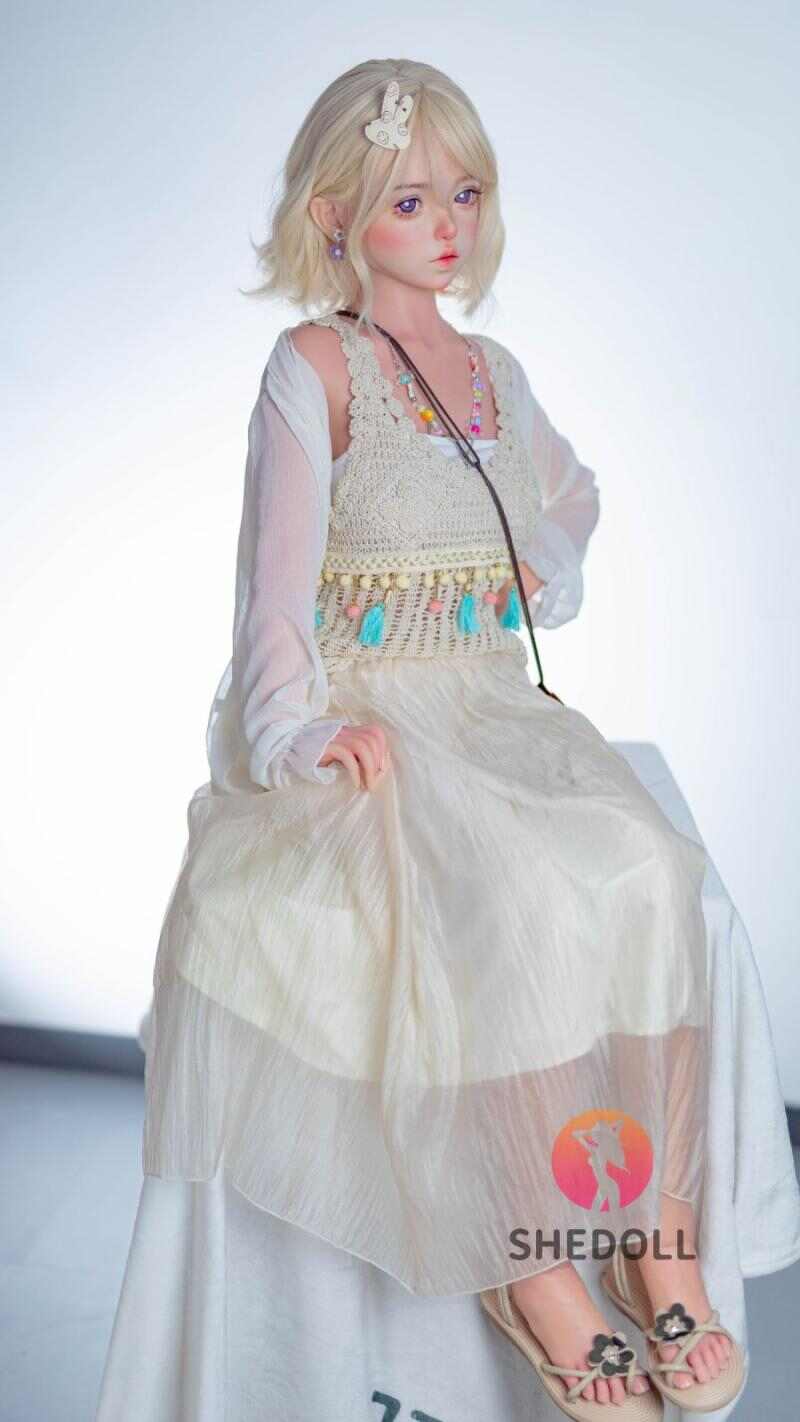 SHEDOLL ダダ 148cm｜Dカップ透かし編み妖精 · 雪肌金瞳・くびれ磁器ボディ｜植毛＆温感吸引機能｜オタク伴侶・引きこもり用ドール