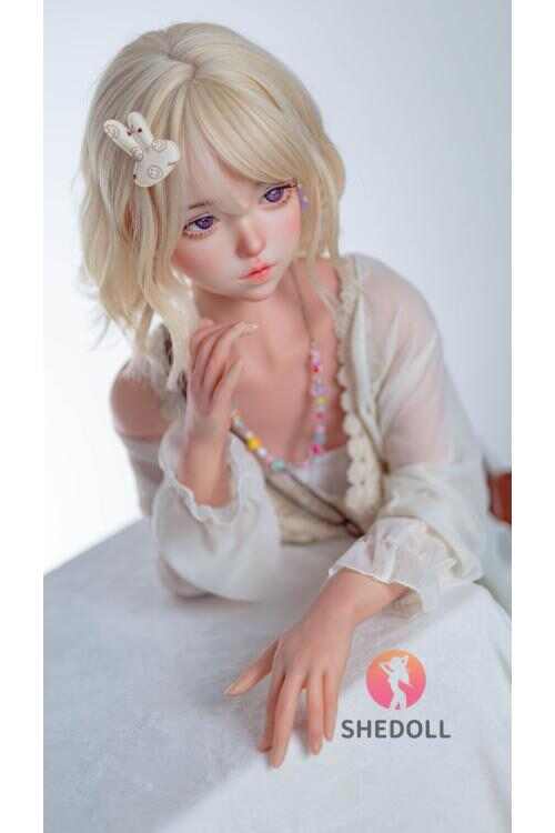 SHEDOLL 朵朵 148cm｜Dカップ｜輕透紗織仙子風｜雪肌金瞳‧纖腰瓷感｜仿真植毛+溫感夾吸｜二次元嬌妻・社恐陪伴娃娃