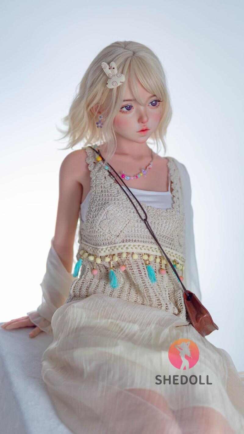 SHEDOLL ダダ 148cm｜Dカップ透かし編み妖精 · 雪肌金瞳・くびれ磁器ボディ｜植毛＆温感吸引機能｜オタク伴侶・引きこもり用ドール