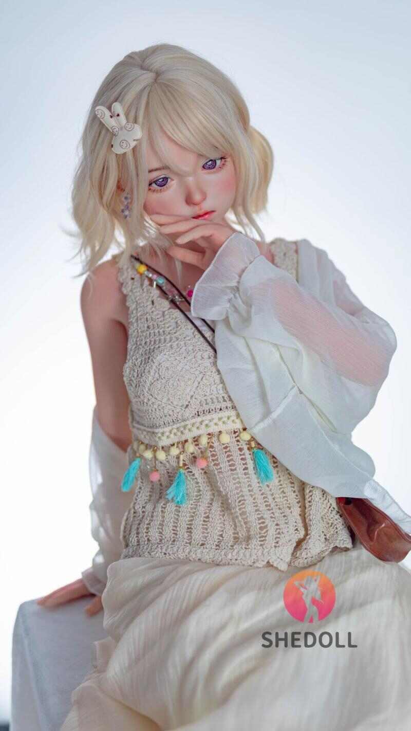 SHEDOLL ダダ 148cm｜Dカップ透かし編み妖精 · 雪肌金瞳・くびれ磁器ボディ｜植毛＆温感吸引機能｜オタク伴侶・引きこもり用ドール