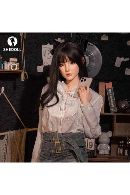 SHEDOLL 蘇夜歡 158cm｜C杯｜休閒牛仔風｜白皙細腰巨臀｜減重加熱體+可動關節｜純欲二次元女友