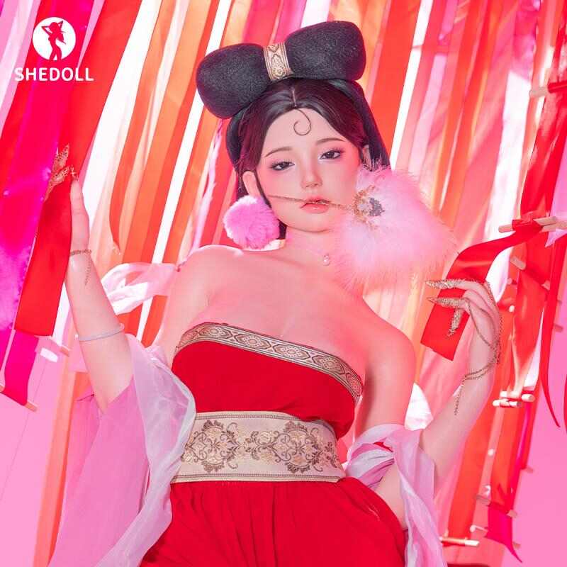 SHEDOLL 蘇夜歡(スー・イエファン) 168cm｜Dカップ艶狐｜紅金妲己(だっき)神話衣装｜54cm蜂腰+94cm蜜尻｜発熱腰震え+局部精密化｜千年妖妃の夜伽