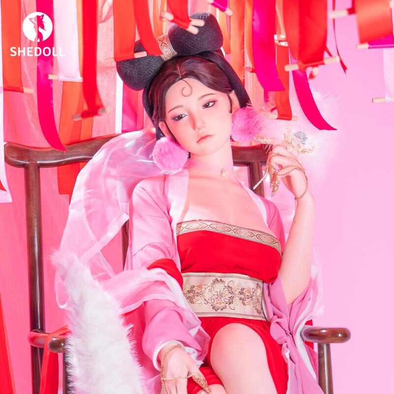 SHEDOLL 蘇夜歡(スー・イエファン) 168cm｜Dカップ艶狐｜紅金妲己(だっき)神話衣装｜54cm蜂腰+94cm蜜尻｜発熱腰震え+局部精密化｜千年妖妃の夜伽
