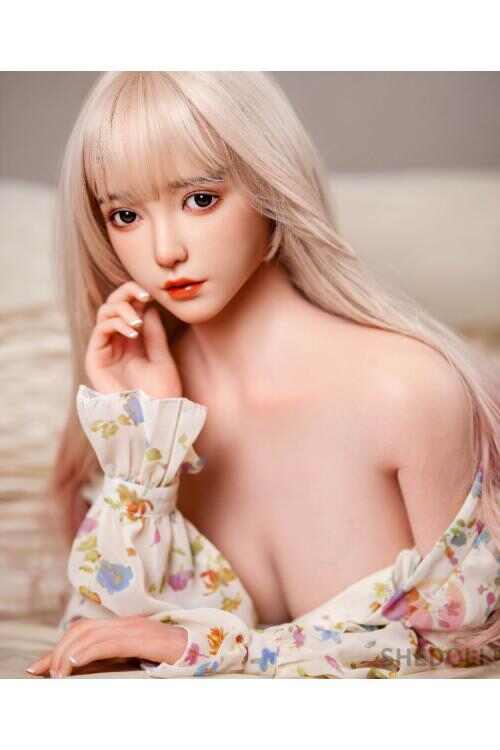 SheDoll 158cm純欲碎花の白肌楚玥 - C杯嬌小體型×粉金挑染長髮｜露肩裙下的感官挑逗｜私密部位深度定制