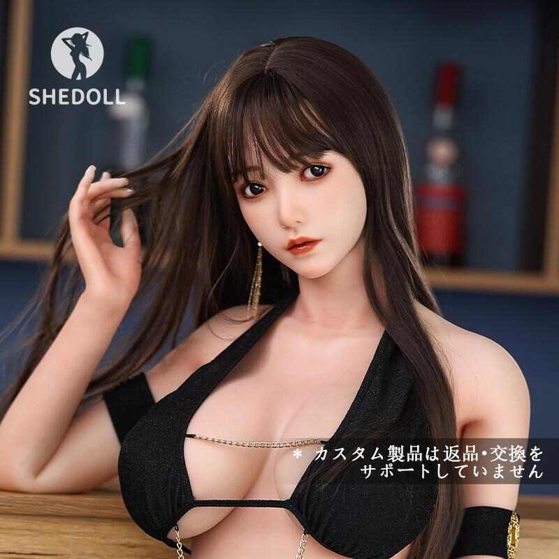 SheDoll 楚玥(チュユエ)163cm 悪魔体型 - Hカップ爆乳×54cm極太腿｜黒ガーターベルト緊縛｜可能な跪拝姿勢
