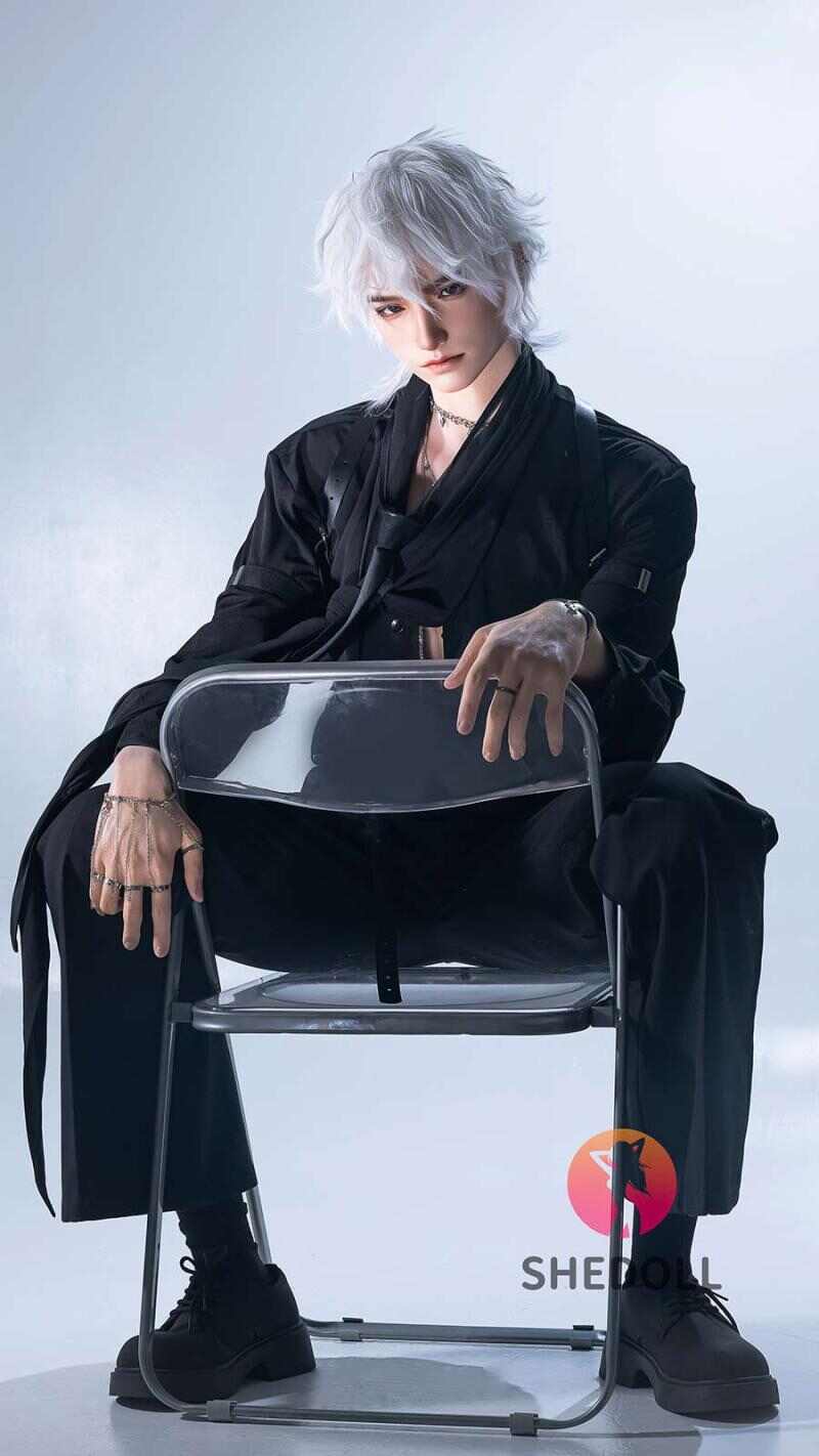 [SHEDOLL] Gushifeng190cm｜Ultra-Light 30% Less Weight｜Dual Hole+Movable Mouth｜Customizable Genitals｜For Gay/Women ｜98cm Chest｜Black Business Style