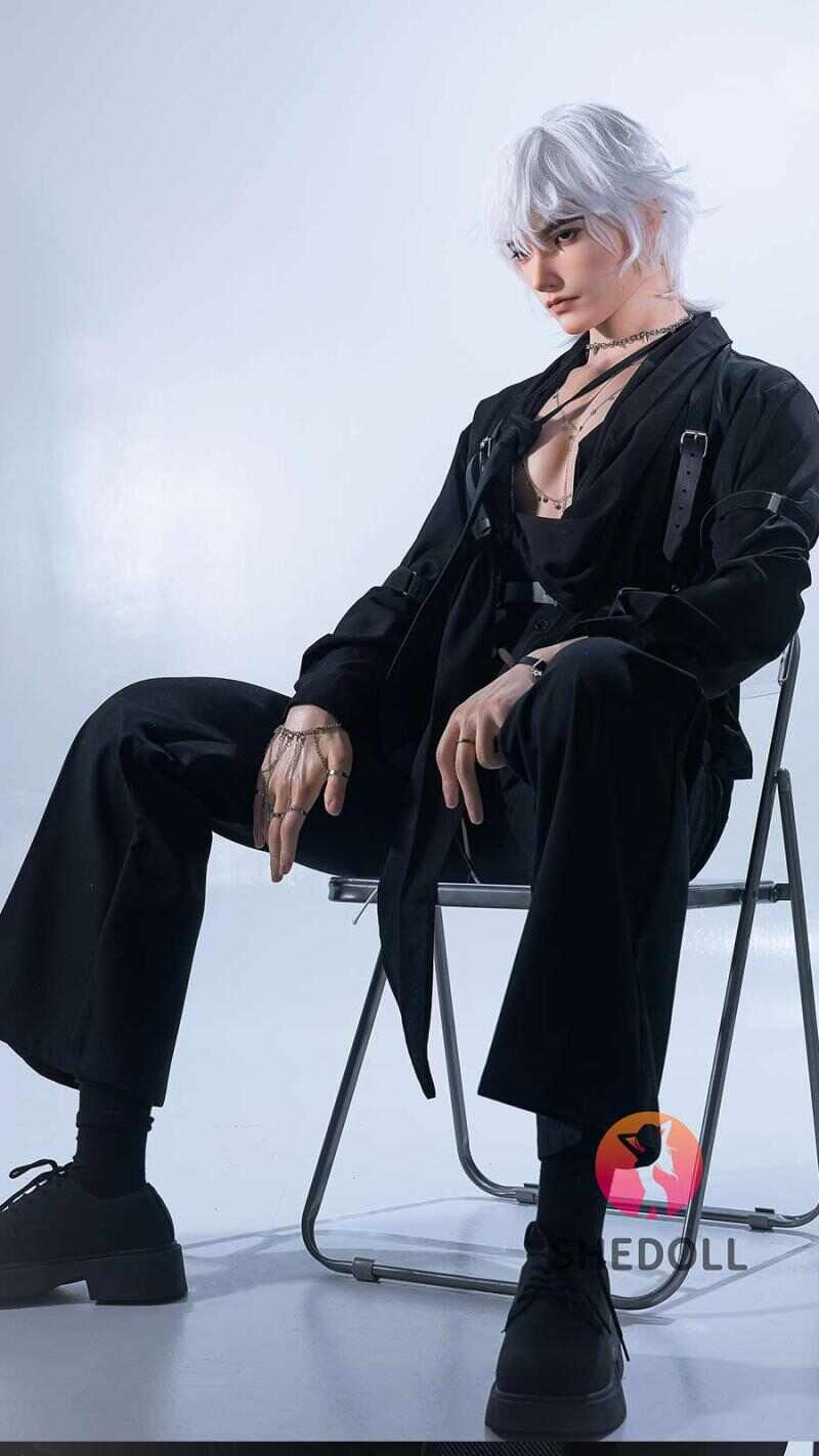 [SHEDOLL] Gushifeng190cm｜Ultra-Light 30% Less Weight｜Dual Hole+Movable Mouth｜Customizable Genitals｜For Gay/Women ｜98cm Chest｜Black Business Style