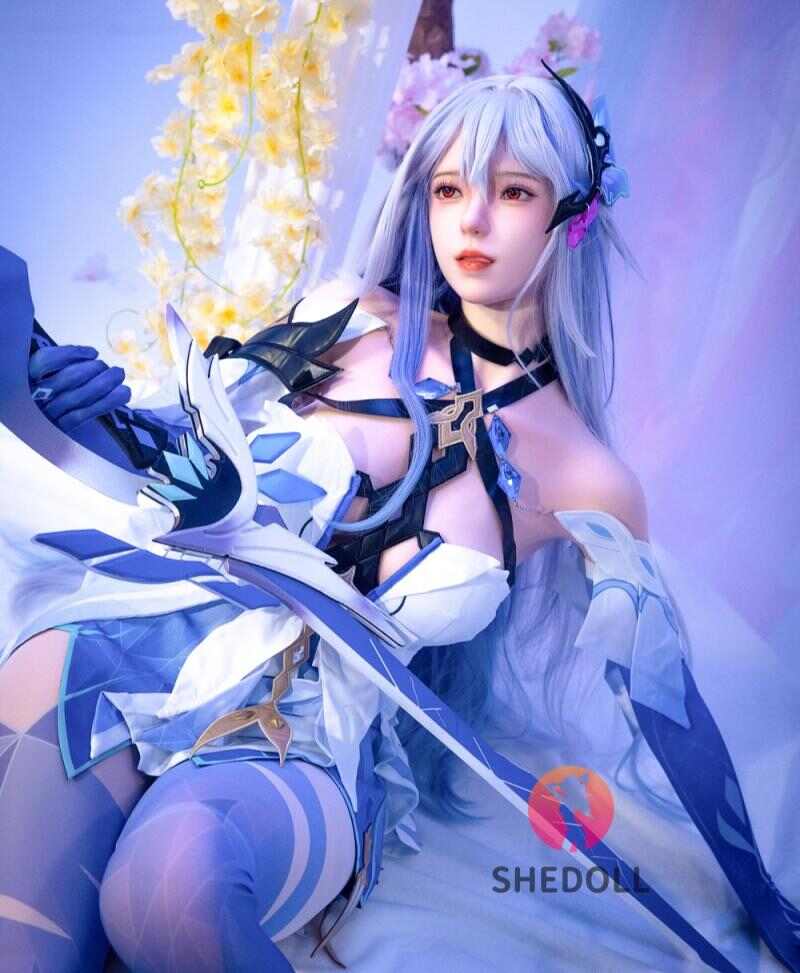 [SHEDOLL]  Kosame(GU XIAO-YU) 167cm | D-cup Ice Queen · Shenhe Cosplay | Real Hair & Heated Body | Anime Companion Doll