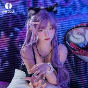[SHEDOLL] 168cm Asian Temptress Neko Maid · D-cup Lightweight Body · Heating+Realistic Hair · Otaku's Dream Companion