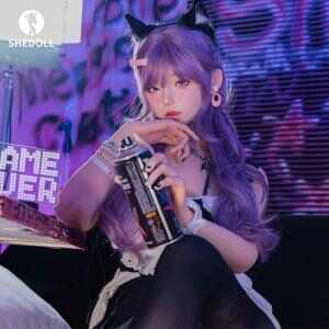 [SHEDOLL] 168cm Asian Temptress Neko Maid · D-cup Lightweight Body · Heating+Realistic Hair · Otaku's Dream Companion