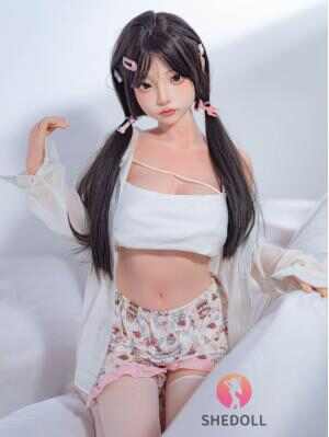 SHEDOLL ルオ イ 148cm | Dカップ | 花柄ドレス風 | 小柄巨乳細腰 | 加熱ボディ+植毛カスタム | 純欲系ガールフレンド