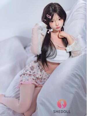 SHEDOLL ルオ イ 148cm | Dカップ | 花柄ドレス風 | 小柄巨乳細腰 | 加熱ボディ+植毛カスタム | 純欲系ガールフレンド