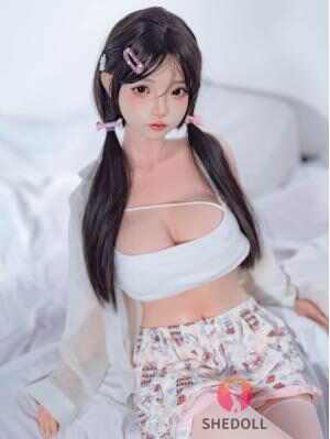 SHEDOLL ルオ イ 148cm | Dカップ | 花柄ドレス風 | 小柄巨乳細腰 | 加熱ボディ+植毛カスタム | 純欲系ガールフレンド