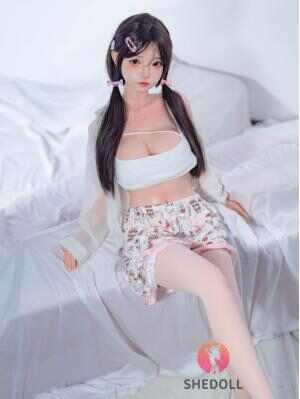 SHEDOLL ルオ イ 148cm | Dカップ | 花柄ドレス風 | 小柄巨乳細腰 | 加熱ボディ+植毛カスタム | 純欲系ガールフレンド