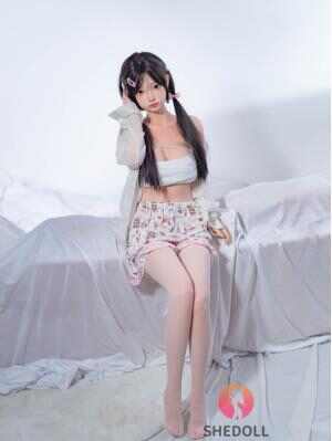 SHEDOLL ルオ イ 148cm | Dカップ | 花柄ドレス風 | 小柄巨乳細腰 | 加熱ボディ+植毛カスタム | 純欲系ガールフレンド