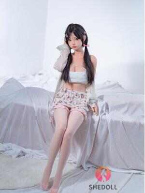 SHEDOLL ルオ イ 148cm | Dカップ | 花柄ドレス風 | 小柄巨乳細腰 | 加熱ボディ+植毛カスタム | 純欲系ガールフレンド