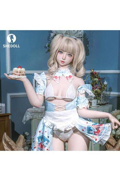 SHEDOLL 南溪 150cm愛麗絲夢遊仙境-B杯碎花女僕裝 | 加熱減重體+可動關節|可愛魅惑cosplay女友