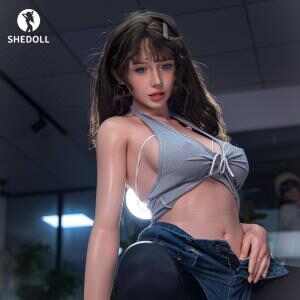 [SHEDOLL] Tasha - 165cm Voluptuous E-cup Eastern European Beauty in Seductive Grey Lingerie | Hyper-Realistic Skin & Heating Tech | Ultimate Fantasy Companion