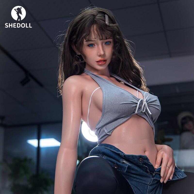 [SHEDOLL] Tasha - 165cm Voluptuous E-cup Eastern European Beauty in Seductive Grey Lingerie | Hyper-Realistic Skin & Heating Tech | Ultimate Fantasy Companion
