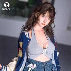 [SHEDOLL] Tasha - 165cm Voluptuous E-cup Eastern European Beauty in Seductive Grey Lingerie | Hyper-Realistic Skin & Heating Tech | Ultimate Fantasy Companion