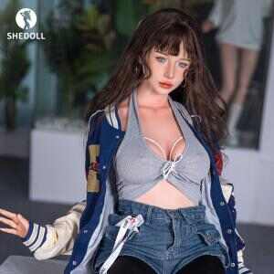 [SHEDOLL] Tasha - 165cm Voluptuous E-cup Eastern European Beauty in Seductive Grey Lingerie | Hyper-Realistic Skin & Heating Tech | Ultimate Fantasy Companion