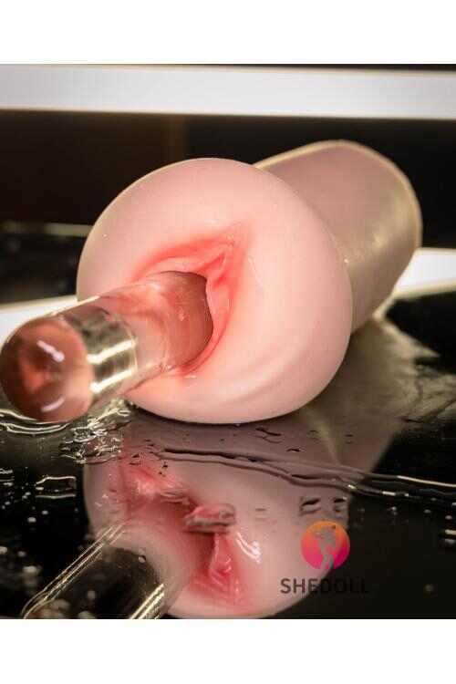 SHEDOLL 仿真體妝飛機杯｜醫療級矽膠・12.5cm人體工學通道