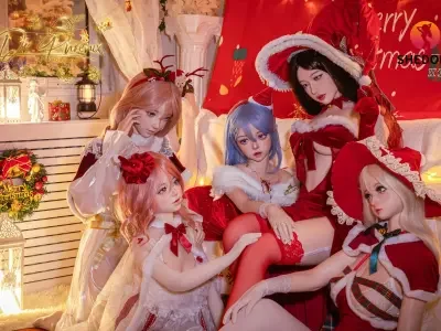 五娃同框賀雙旦